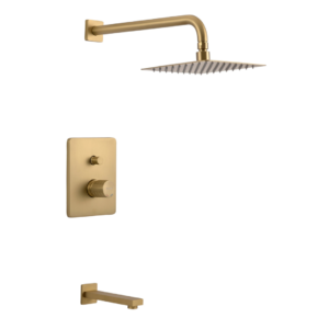 Griferia Piazza Lounge Art Ducha Embutir Oro Mate 10906OM
